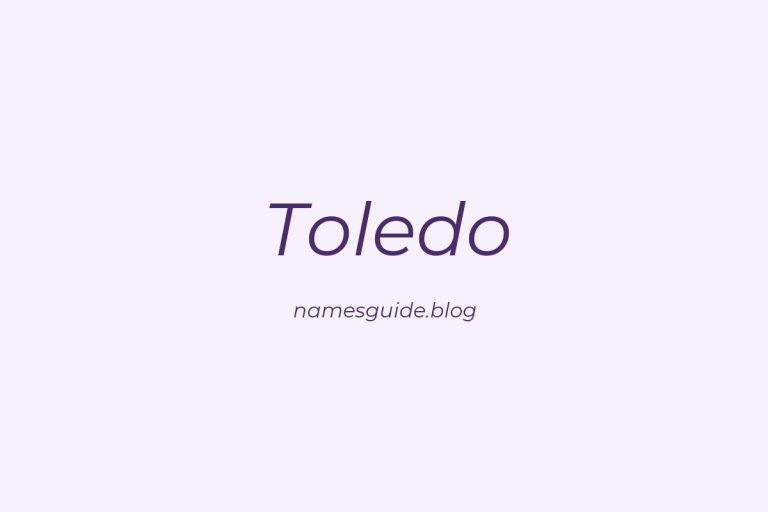 Origin and Meaning of Last Name Toledo