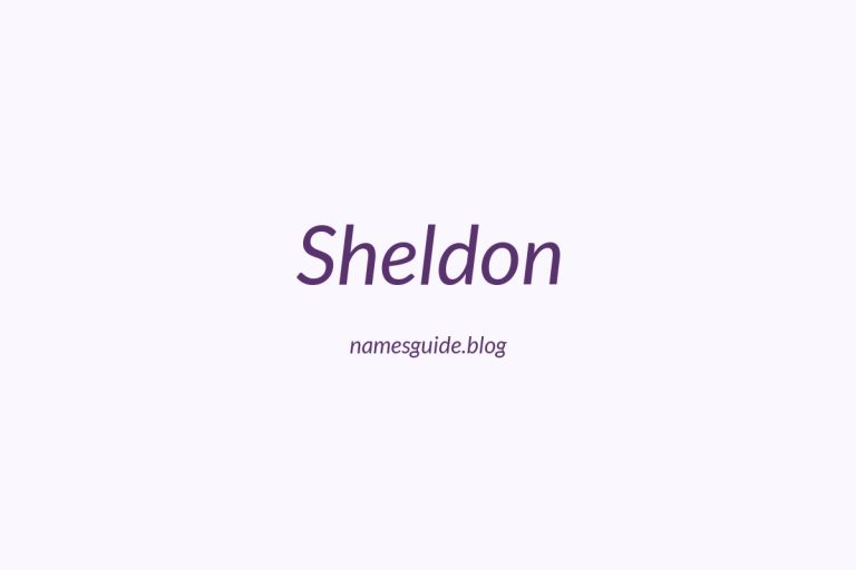 Origin and Meaning of Last Name Sheldon