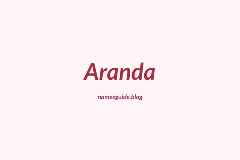 Origin and Meaning of Last Name Aranda