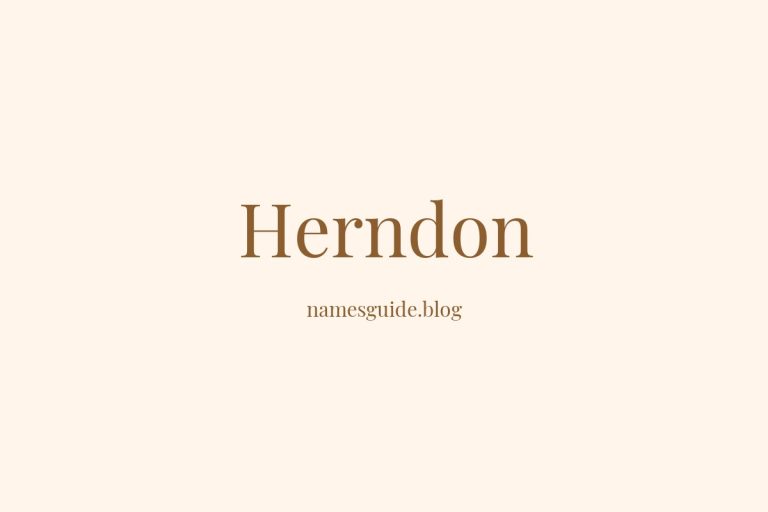 Origin and Meaning of Last Name Herndon