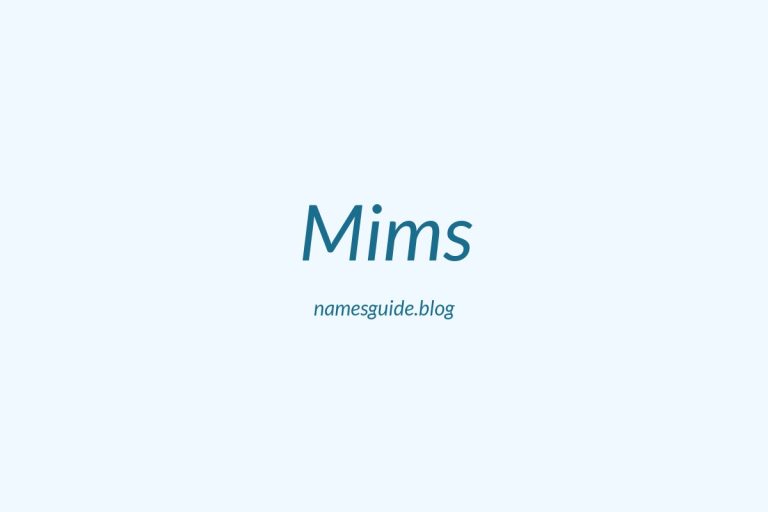 Origin and Meaning of Last Name Mims