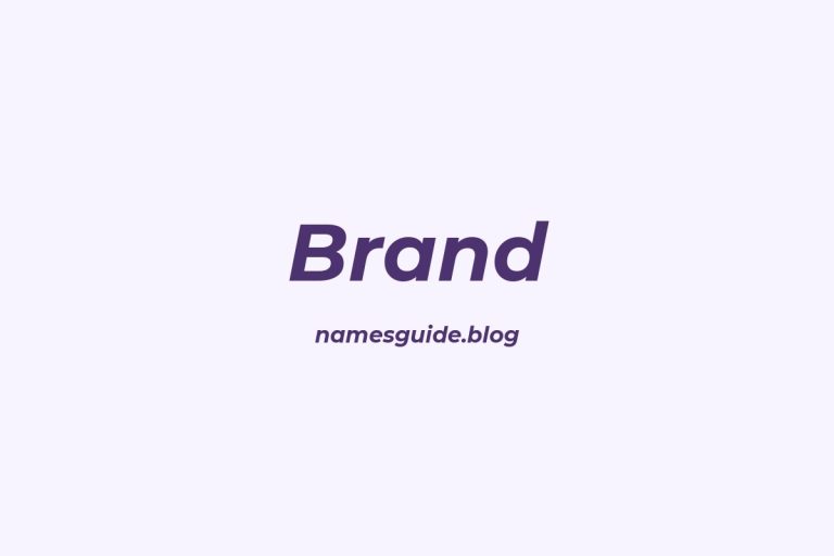 Origin and Meaning of Last Name Brand