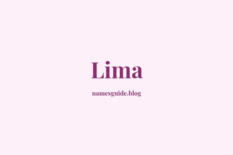 Origin and Meaning of Last Name Lima