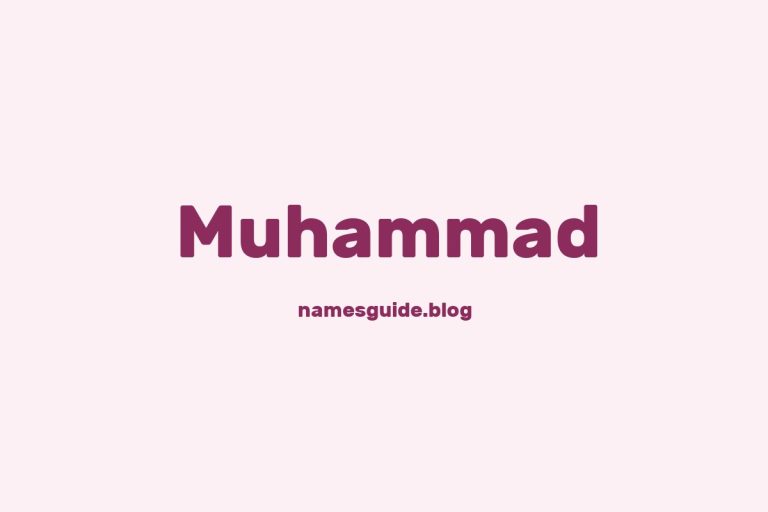 Origin and Meaning of Last Name Muhammad