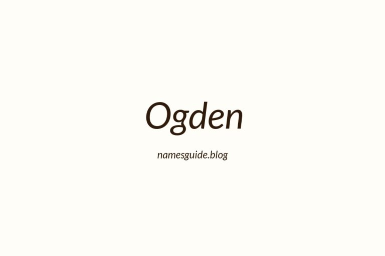 Origin and Meaning of Last Name Ogden