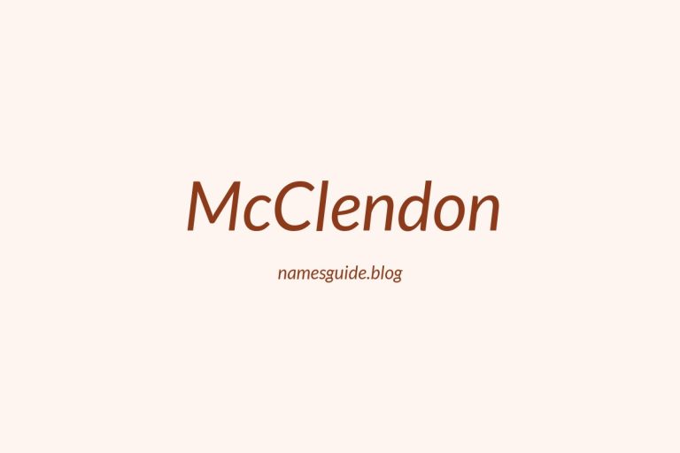 Origin and Meaning of Last Name McClendon