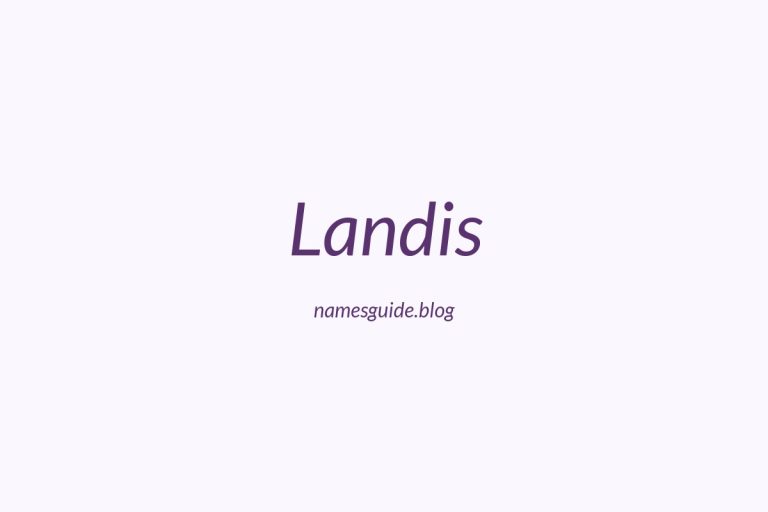 Origin and Meaning of Last Name Landis