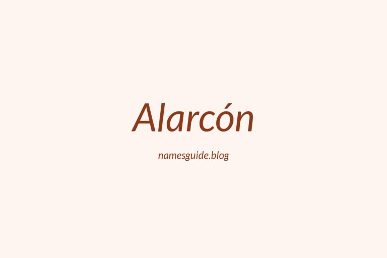 Origin and Meaning of Last Name Alarcón