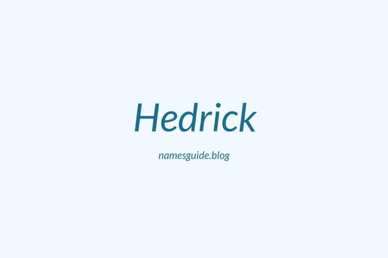 Origin and Meaning of Last Name Hedrick