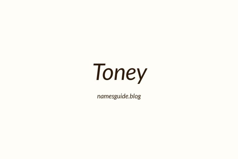 Origin and Meaning of Last Name Toney