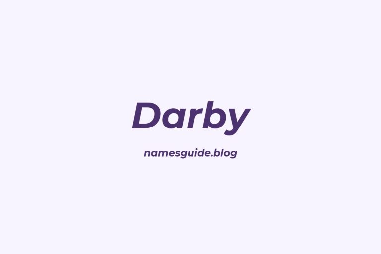 Origin and Meaning of Last Name Darby