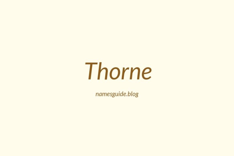 Origin and Meaning of Last Name Thorne
