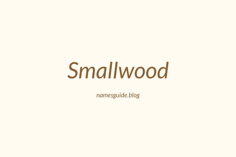 Origin and Meaning of Last Name Smallwood
