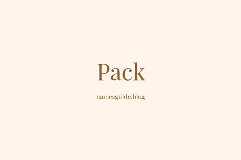 Origin and Meaning of Last Name Pack