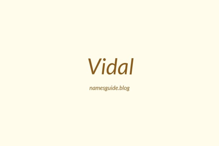 Origin and Meaning of Last Name Vidal