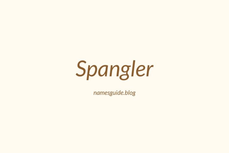 Origin and Meaning of Last Name Spangler