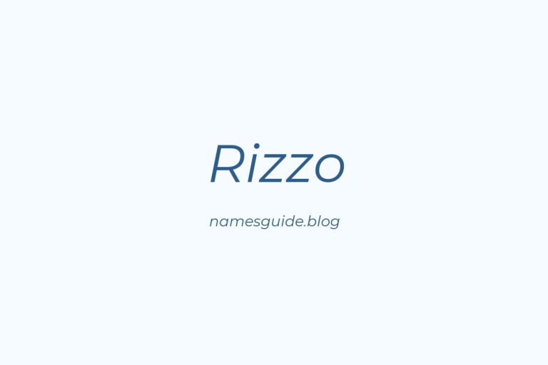 Origin and Meaning of Last Name Rizzo