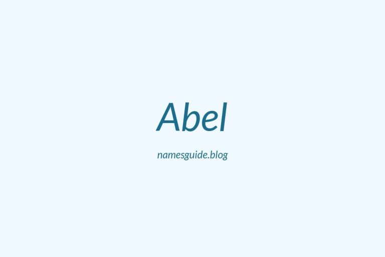 Origin and Meaning of Last Name Abel