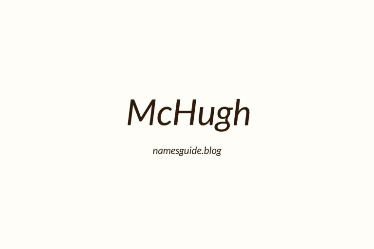 Origin and Meaning of Last Name McHugh