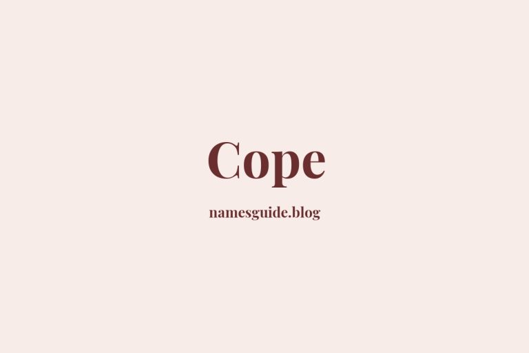 Origin and Meaning of Last Name Cope