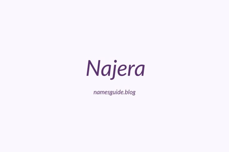 Origin and Meaning of Last Name Najera