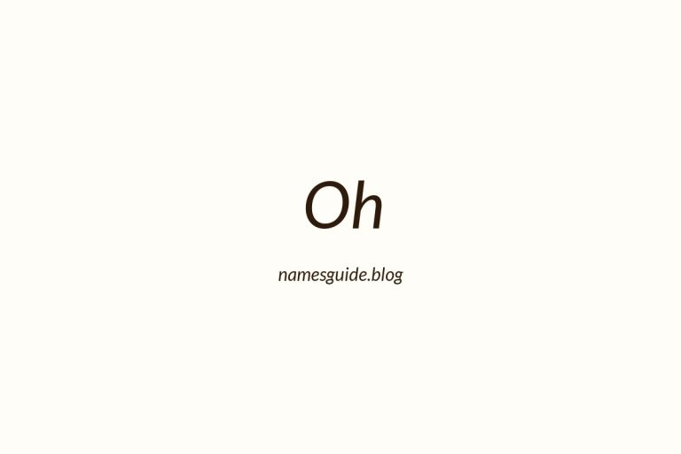 Origin and Meaning of Last Name Oh