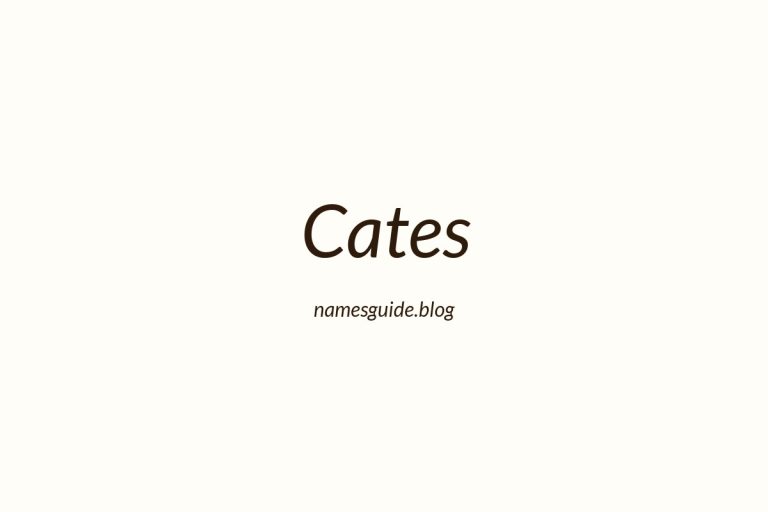 Origin and Meaning of Last Name Cates