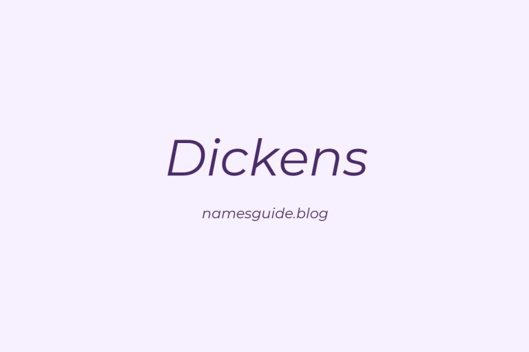 Origin and Meaning of Last Name Dickens