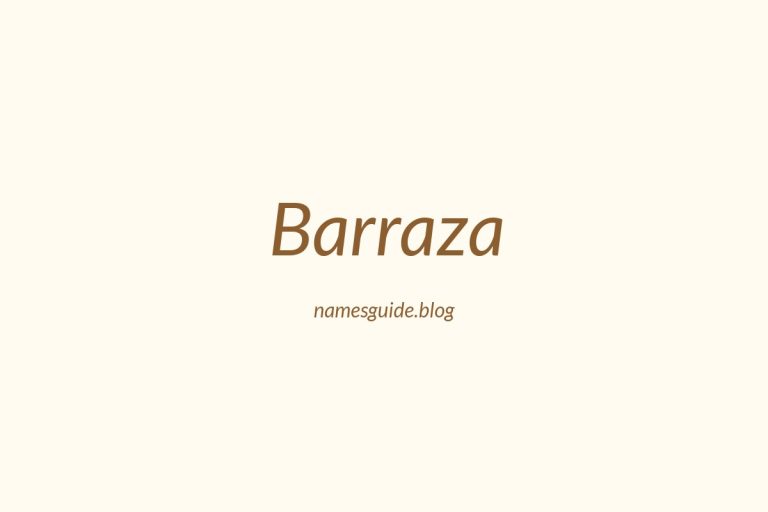 Origin and Meaning of Last Name Barraza