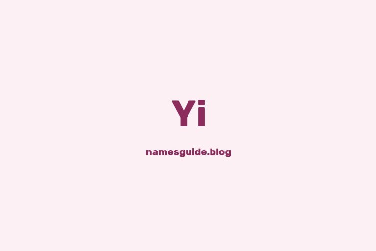 Origin and Meaning of Last Name Yi