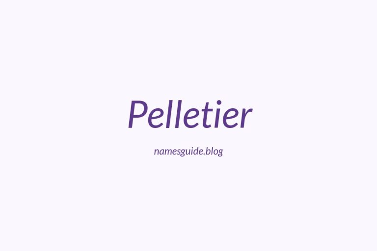 Origin and Meaning of Last Name Pelletier