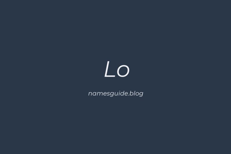 Origin and Meaning of Last Name Lo