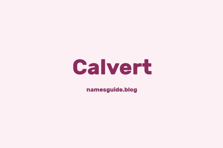 Origin and Meaning of Last Name Calvert
