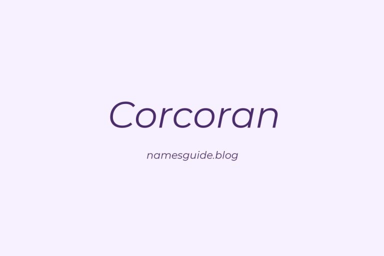 Origin and Meaning of Last Name Corcoran