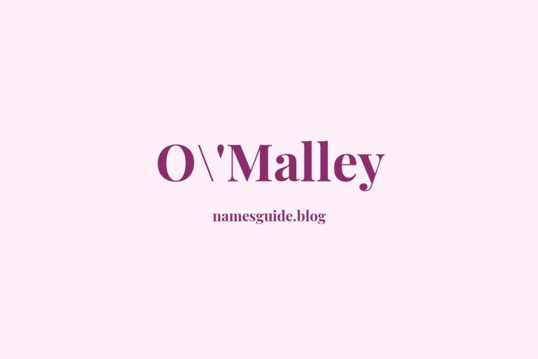 Origin and Meaning of Last Name O\’Malley