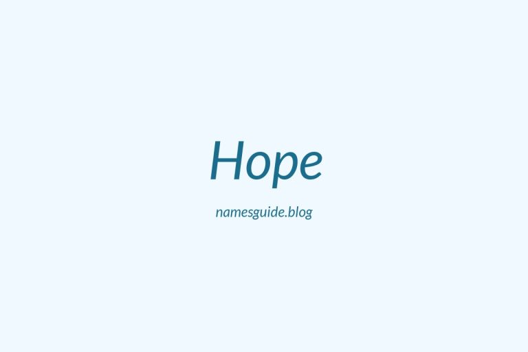 Origin and Meaning of Last Name Hope