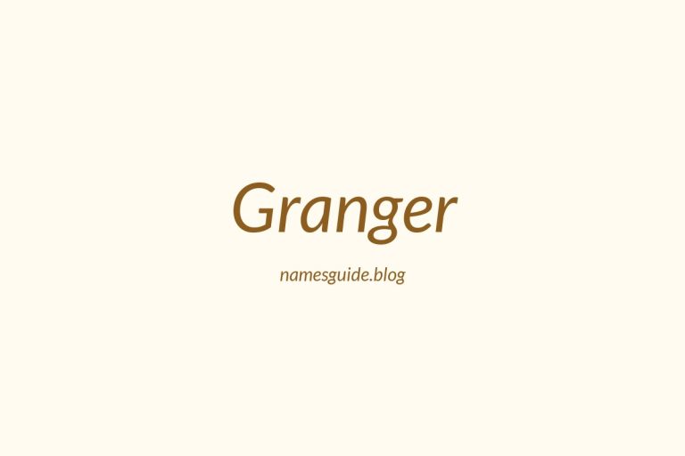 Origin and Meaning of Last Name Granger