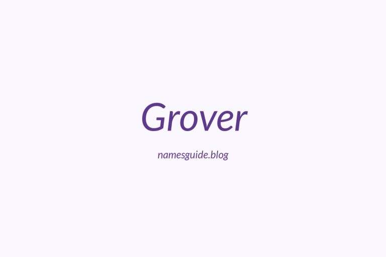Origin and Meaning of Last Name Grover