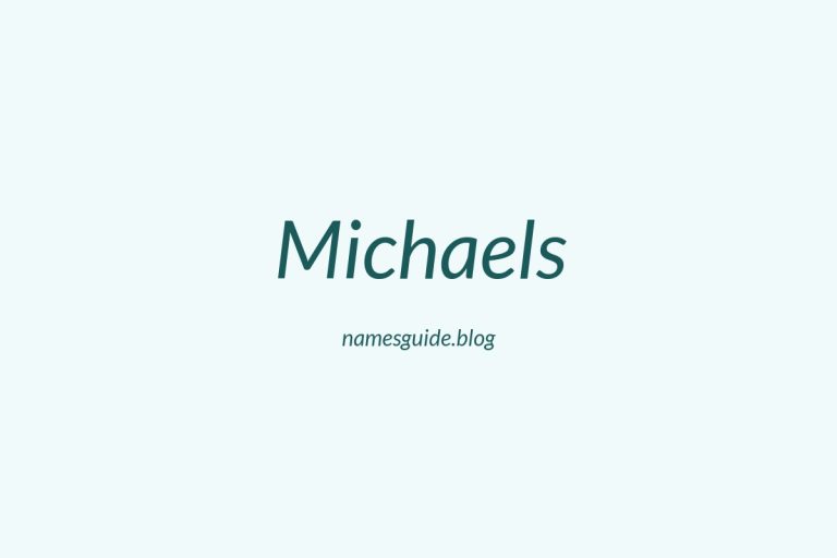 Origin and Meaning of Last Name Michaels