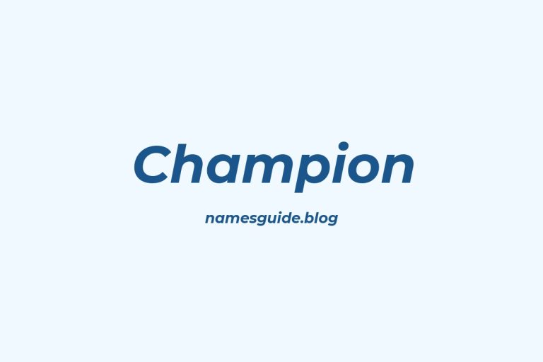 Origin and Meaning of Last Name Champion