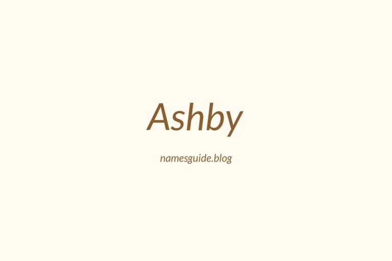 Origin and Meaning of Last Name Ashby
