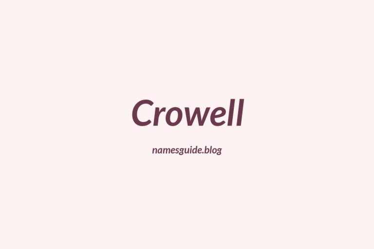 Origin and Meaning of Last Name Crowell