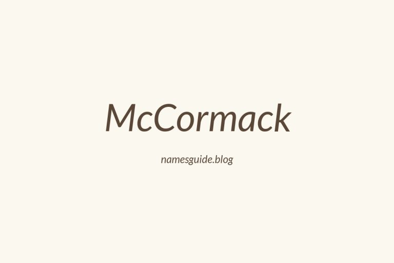 Origin and Meaning of Last Name McCormack