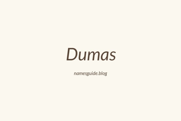 Origin and Meaning of Last Name Dumas