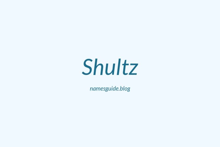 Origin and Meaning of Last Name Shultz