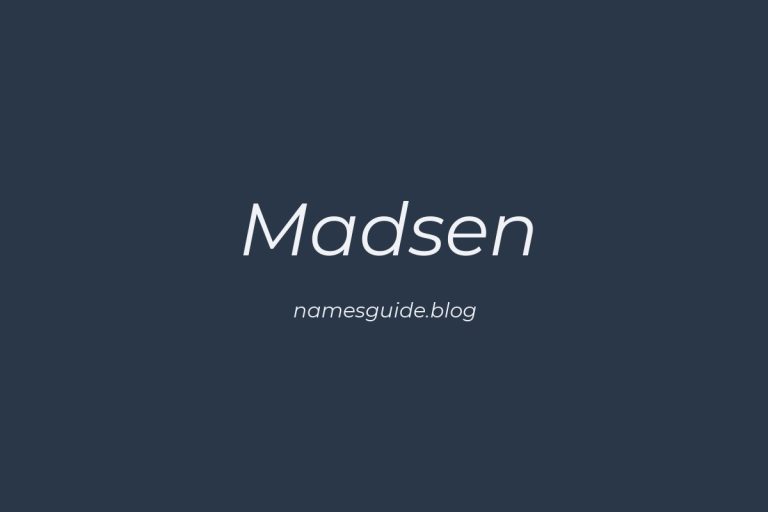 Origin and Meaning of Last Name Madsen
