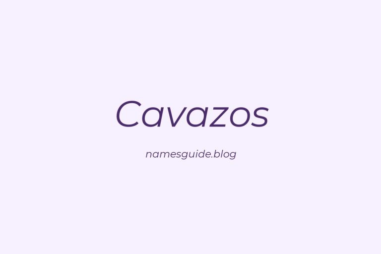 Origin and Meaning of Last Name Cavazos