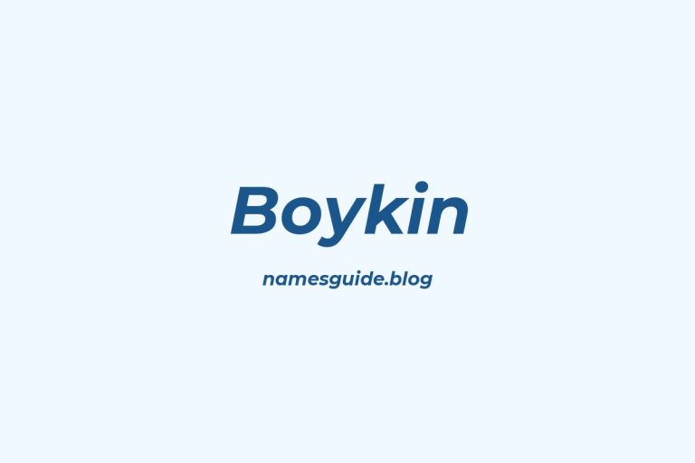 Origin and Meaning of Last Name Boykin