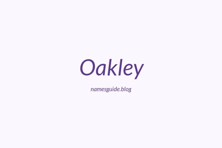 Origin and Meaning of Last Name Oakley