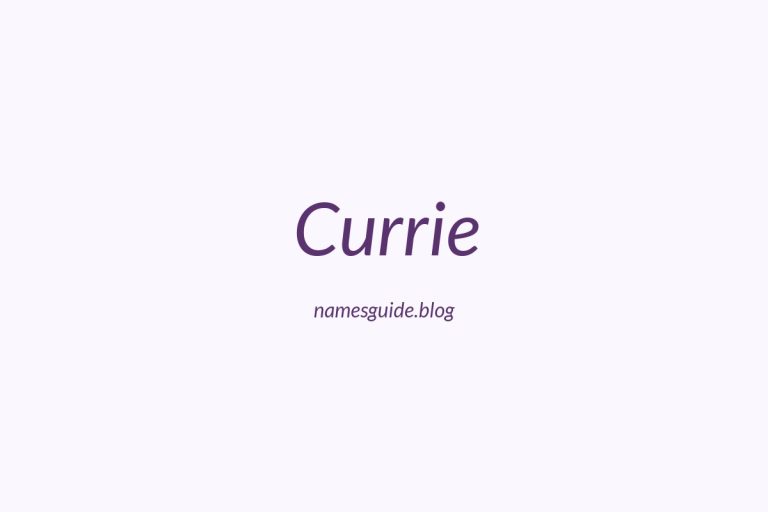 Origin and Meaning of Last Name Currie